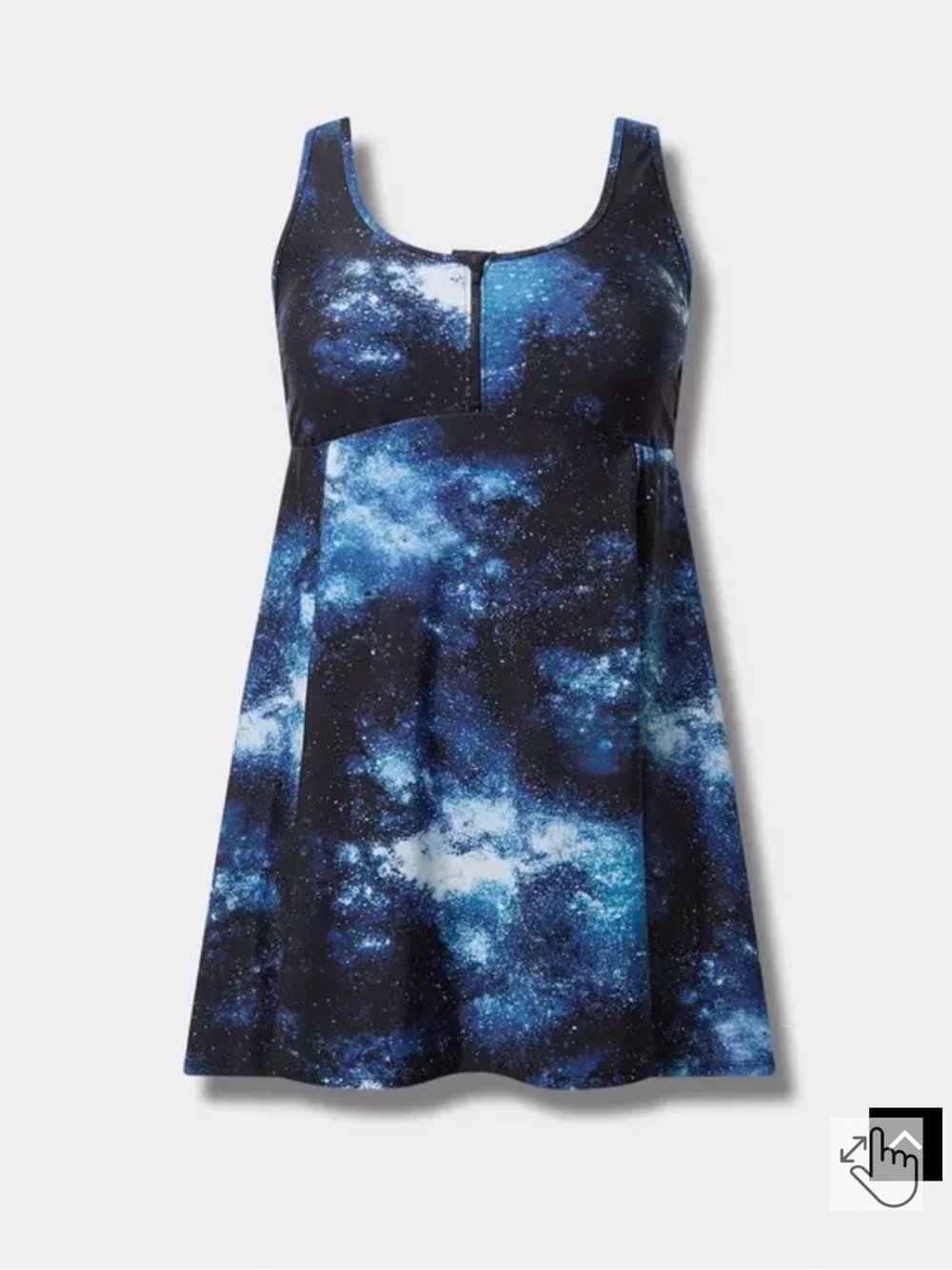 Torrid Galaxy Print Tank Swim Dress